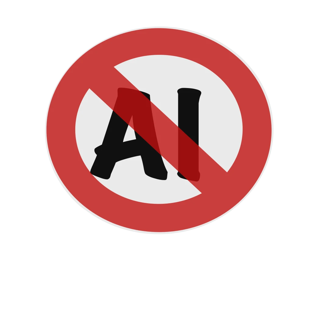 No AI art — all hand-drawn